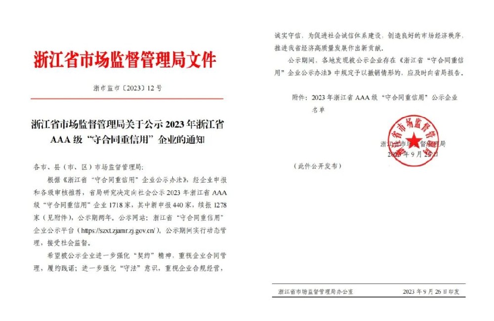 星空网页版喜获AAA级“守合同重信用”企业荣誉称号